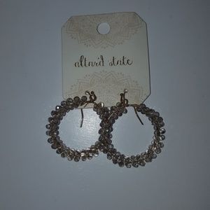 Flat Beaded Hoops